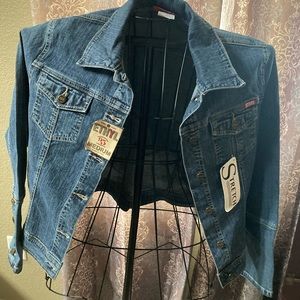 Ethyl vintage blue jean jacket medium new with tags
